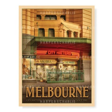 Art Print | City Hatters Melbourne Art Print | City Hatters Melbourne